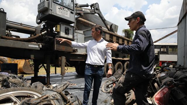 Compactaron vehículos que no estaban en condiciones de transitar en Rafaela