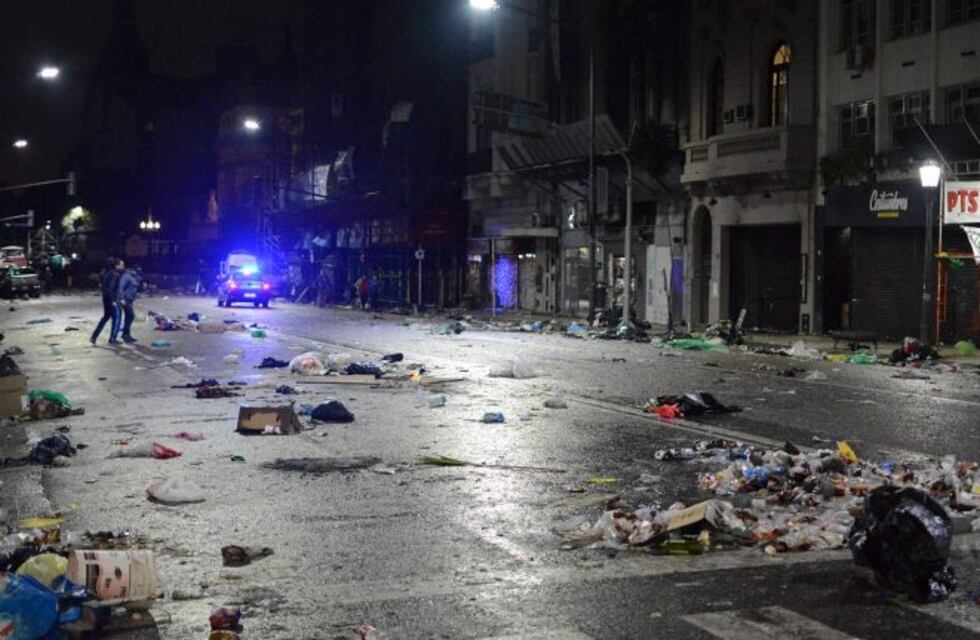 Cómo quedó la zona del Congreso, tras la marcha