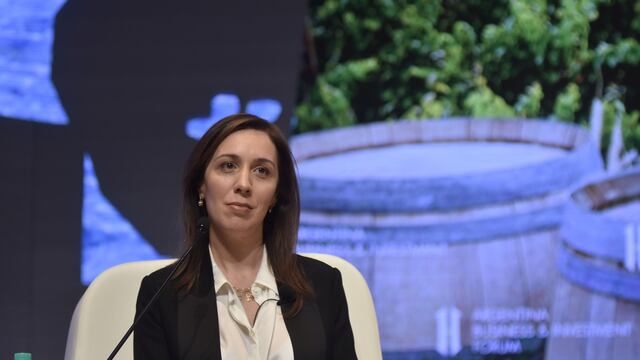 mini davosrnrnDYN94, BUENOS AIRES 13/09/2016, LA GOBERNADORA DE LA PROVINCIA DE BUENOS AIRES MARIA EUGENIA VIDAL PARTICIPA DEL FORO DE INVERSION Y NEGOCIOS DE ARGENTINA.FOTO:DYN/TONY GOMEZ. ciudad de buenos aires maria eugenia vidal reunion Foro de Invers