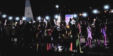 Los turistas se sumaron a la propuesta\u002E