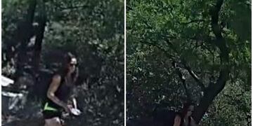 Imágenes de Mariela, el día en que desapareció en Capilla del Monte\u002E