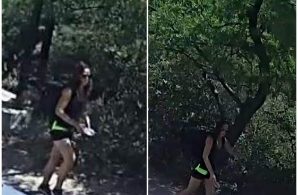Cámaras de seguridad registraron a la turista desaparecida en Capilla del Monte