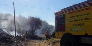 Incendio en Fray Mamerto Esquiú\u002E