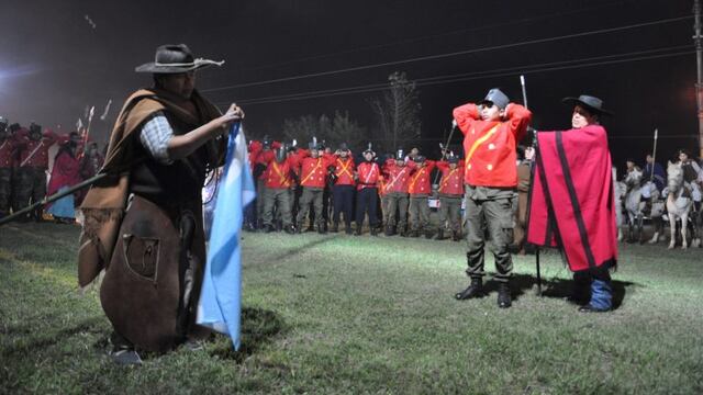 Gauchos jujeños recrean el \