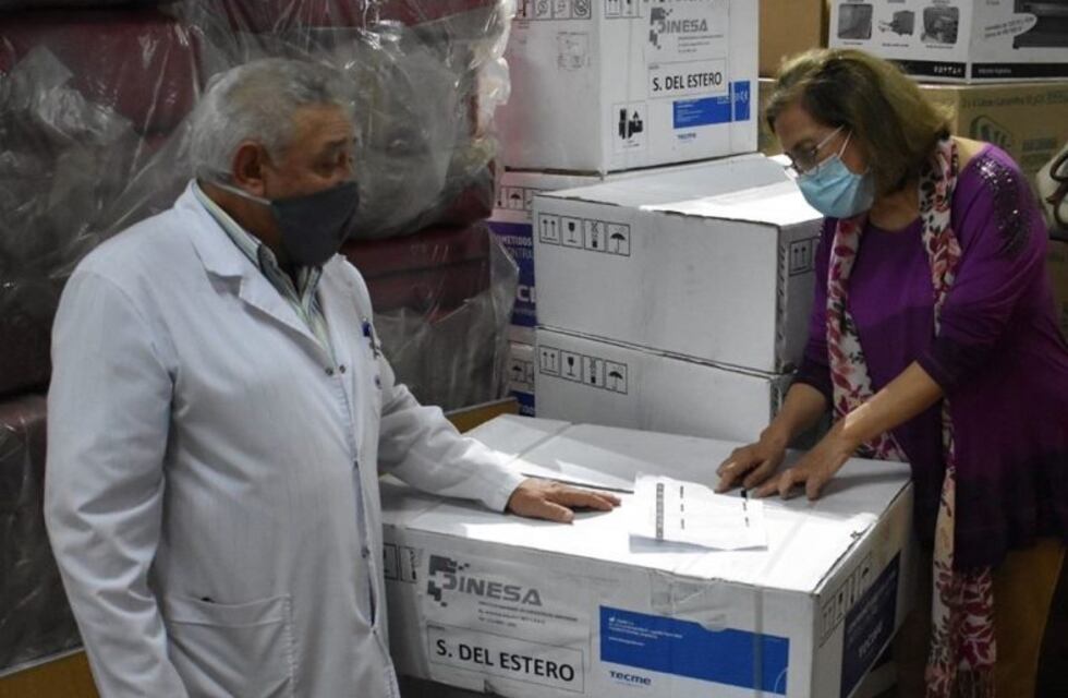 Santiago del Estero recibió cinco nuevos respiradores artificiales