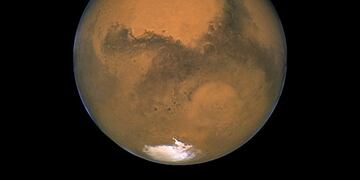 Marte en el año 2013, fotografiado por el telescopio espacial Hubbl)\u002E