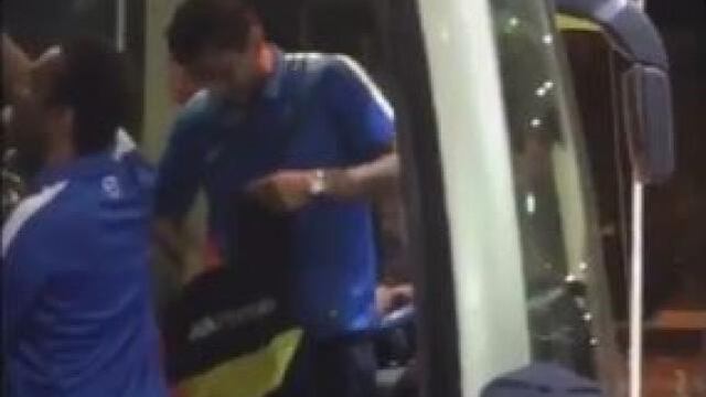 Emiliano Du00edaz rompe remera de Boca