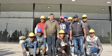 Domingo Peppo durante la presentación del Centro de Innovación Tecnológica y Desarrollo de la Madera en Machagai\u002E (Diario Tag)\u002E