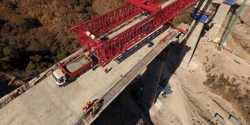así está quedando la impresionante obra en la Bajada de las Altas Cumbres