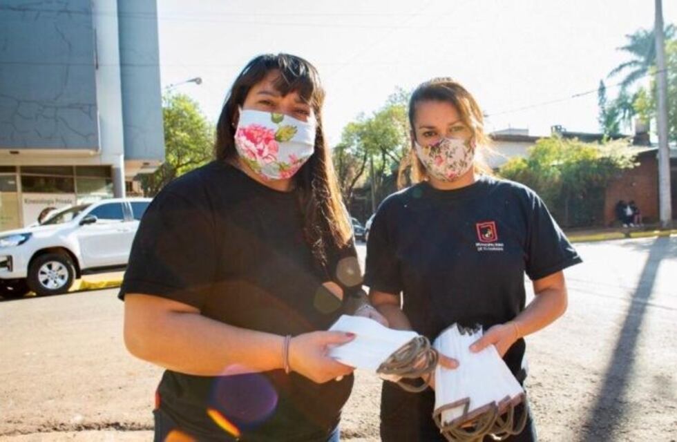 La municipalidad de Eldorado lleva entregados más de 15.500 barbijos