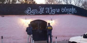 El local funcionaba sobre la extensión de la Ruta Nacional A012\u002E (Policía Federal Argentina)