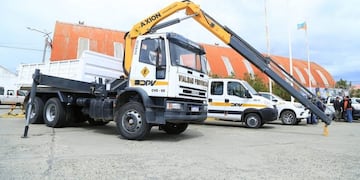 Presentación de la flota que adquirió Vialidad Provincial\u002E