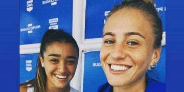 Victoria Miranda y Julieta Jankunas, de gira con Las Leonas\u002E