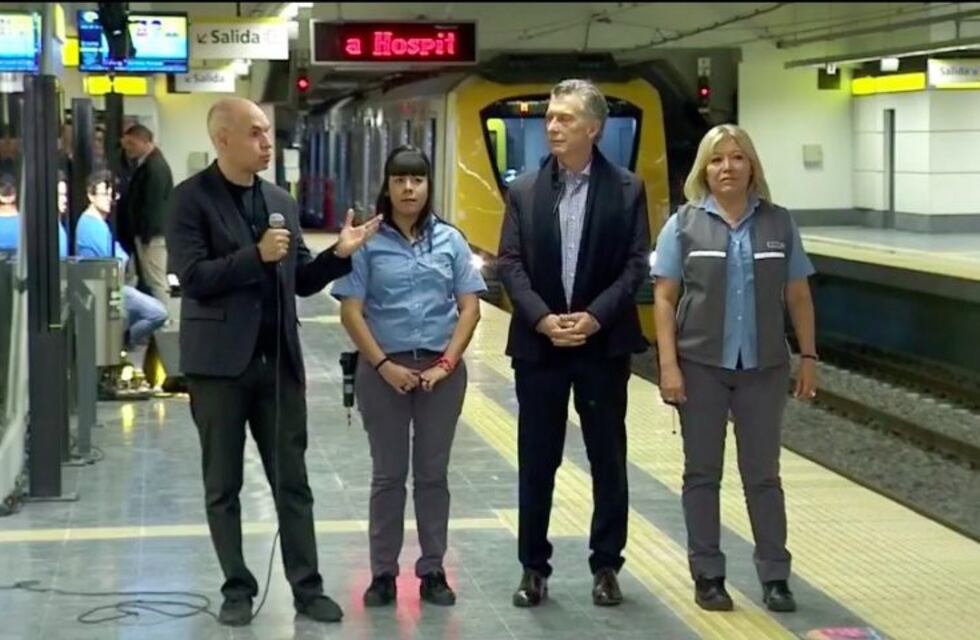 Macri y Rodríguez Larreta inauguraron la nueva cabecera de la línea H