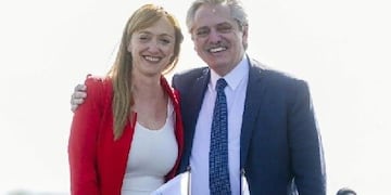 Anabel Fernández Sagasti y Alberto Fernández\u002E