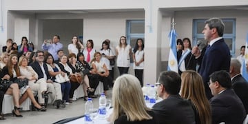 Sergio Uñac estuvo acompañado de varios funcionarios sanjuaninos\u002E