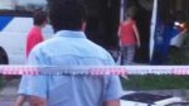 Choque de camioneta policial en Rosario.