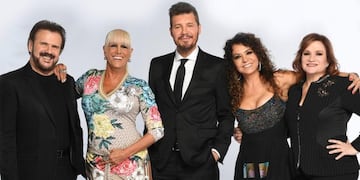 Tinelli llegó a Santiago\u002E