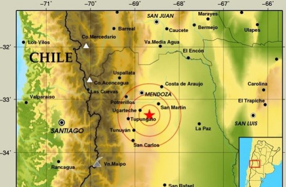 Por segunda vez en el día, un temblor sacudió a los mendocinos