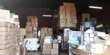 En el depósito se hallaron medicamentos tirados en el suelo\u002E