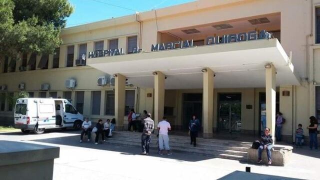 La víctima del incendio quedó internada en el Hospital Marcial Quiroga.