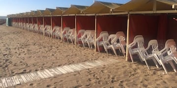 Comenzó el desarme de los balnearios de las playas de Mar del Plata (Foto: El Marplatense)