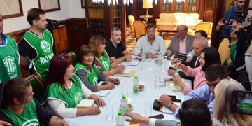 Reunión con ATE en Río Negro\u002E