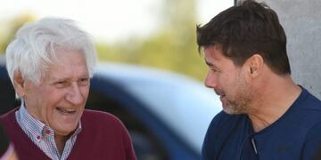Emoción leprosa: Pochettino se reencontró con Griffa, su descubridor (@CANOBoficial)