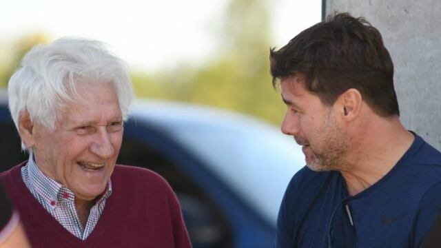 Emoción leprosa: Pochettino se reencontró con Griffa, su descubridor (@CANOBoficial)