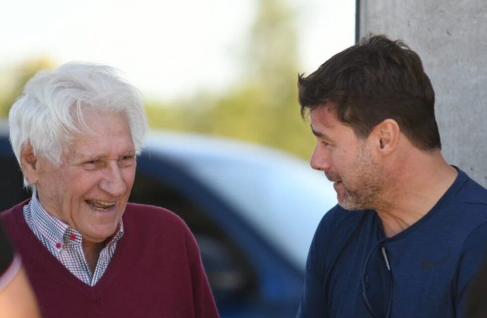 Emoción leprosa: Pochettino se reencontró con Griffa, su descubridor