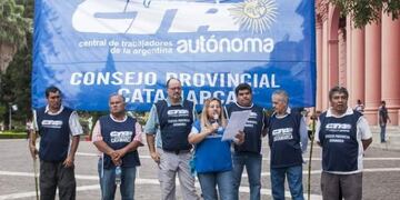 Falcón estuvo al frente de los reclamos y tomó la voz de mando\u002E