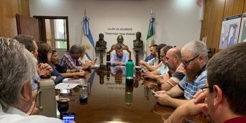 El gobernador, Domingo Peppo reunió al Comité de Emergencia por las inundaciones en la provincia\u002E