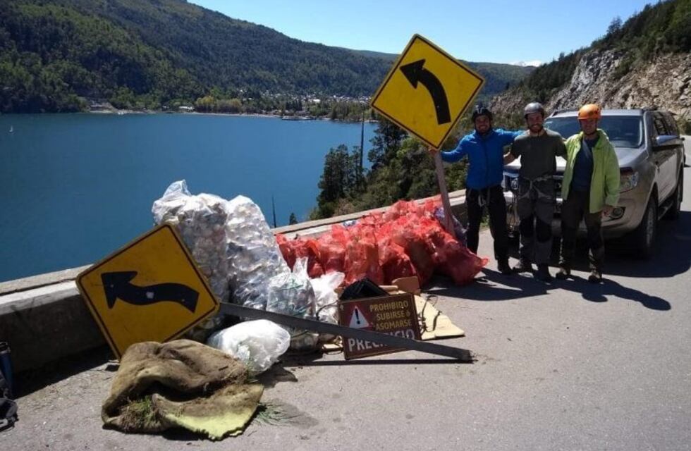 Vecinos de San Martín de los Andes limpiaron la costa del lago Lácar