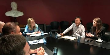 alicia kirchner con presidente de sinopec