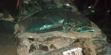 Chocó con la parte trasera de un camión