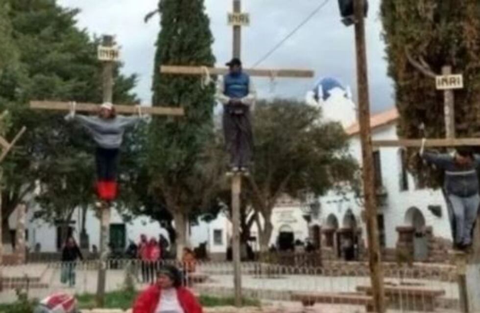 "Crucificaron" a un nene de 9 años durante tres horas en un acto escolar