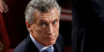 El presidente Mauricio Macri es apuntado por panfletos que aparecieron en Bahía Blanca e incitan a su muerte\u002E EFE/Elvis González