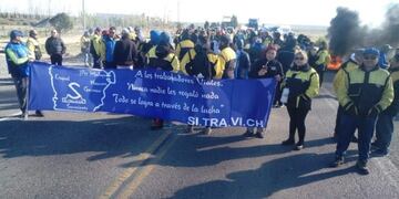 Corte de ruta\u002E Trelew\u002E