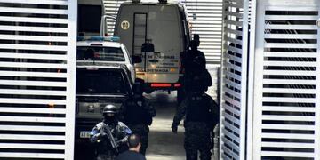 Operativo de seguridad para el traslado de Esteban Lindor Alvarado\u002E (Archivo)