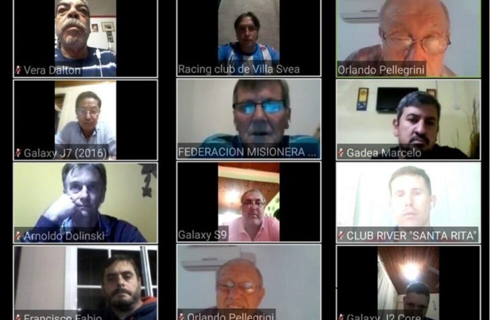Fútbol: la comisión directiva de la Liga Obereña tuvo una reunión virtual
