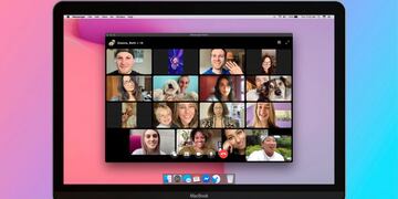 This image provided by Facebook shows their new video chat service called Messenger Rooms on a computer\u002E With people’s social lives moved indefinitely online, a bevy of tech companies want to unseat fast-rising Zoom from its perch, given security concerns and other issues with the video-calling service\u002E Facebook is stepping into the fray, hoping that its massive user base will give it the needed edge to drown out the competition in this already crowded field\u002E (Facebook via AP)