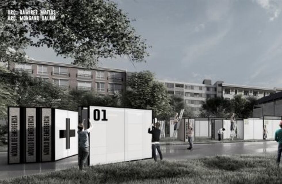 Arquitectos de Córdoba diseñaron módulos sanitarios para combatir el Coronavirus