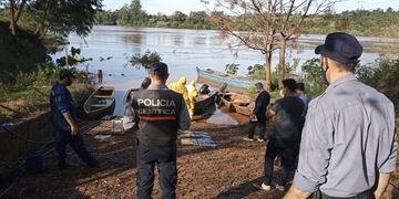 Encontraron en Colonia Aurora el cuerpo del joven que se ahogó el domingo pasado en El Soberbio