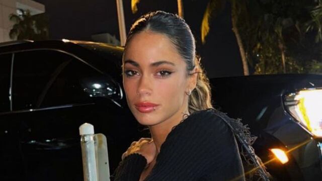 Tini Stoessel enamoró con su look total black. Foto: Instagram.