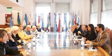 Reunión CGT, Sica y Stanley\u002E (Presidencia)