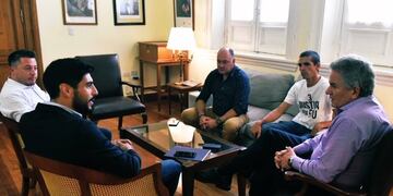 Facundo Moyano, Héctor Gay y Santiago Saccoccia