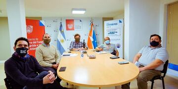 Reunión del COE, Gobierno TDF y Municipio de Río Grande