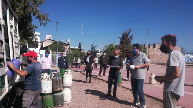 Este martes, miércoles y jueves el operativo "La garrafa en tu barrio" continuará en Guaymallén. Gentileza