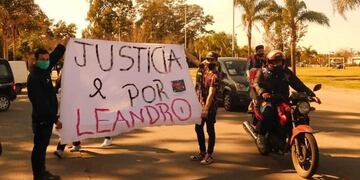 Familiares y amigos de Leandro Palma piden justicia por el crimen del joven de 23 años asesinado en Los Polvorines el 8 de agosto de 2020 (Web)