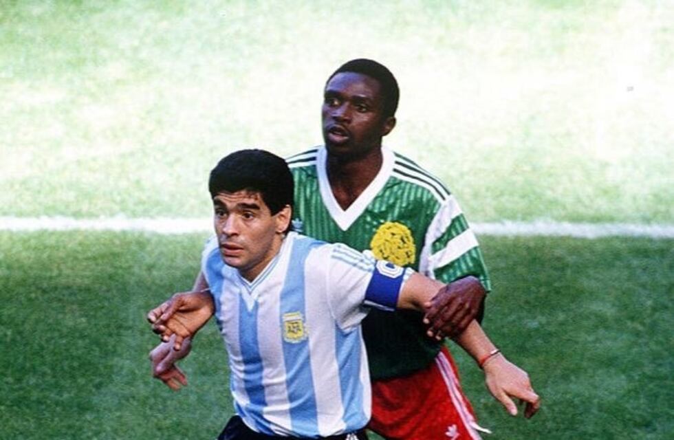Maradona recordó a Massing, el camerunés de la patada histórica en Italia 90